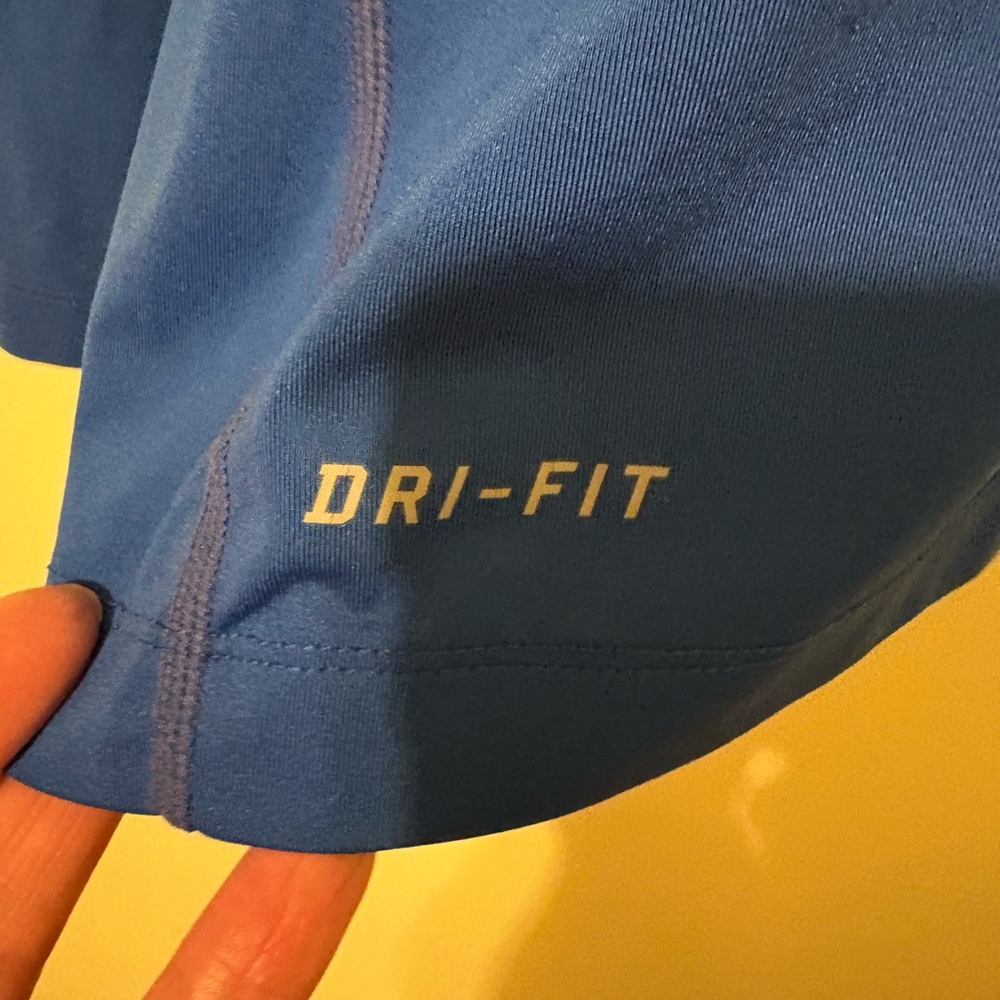 Nike Blue Long Sleeve Dri-FIT Pro Combat Shirt XL - Picture 3 of 5